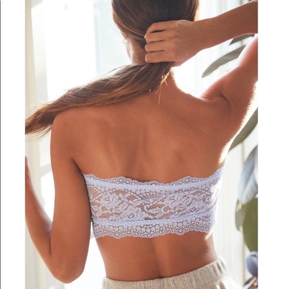 Free People Lacey Look Bandeau Bra in Bluemoon Quartz - Picture 3 of 7